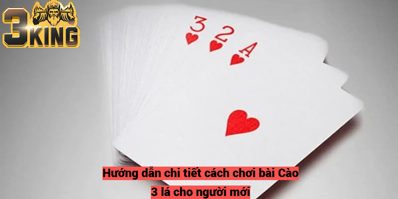 Hướng dẫn chi tiết cách chơi bài Cào 3 lá cho người mới